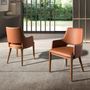 Chairs - Brown leatherette chair - ANGEL CERDÁ