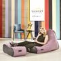 Tissus pour extérieurs - TABOURET BEAN BAG SUNSET - POUFOMANIA