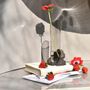 Vases - CATHARSIS Sculptural statement vase, in glass and stone - COKI