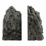 Sculptures, statuettes and miniatures - CATHARSIS, Sculptural Bookend Set of Two in stone, Ash Black - COKI