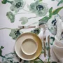 Table cloths - Freesia Runner Halflinen Green 45x160 cm - PENTIK