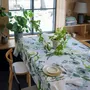 Table cloths - Freesia Runner Halflinen Green 45x160 cm - PENTIK