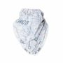 Foulards et écharpes - Bandana en coton bio PORTE BONHEUR blanc - MONSIEUR CHARLI
