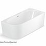 Baignoires - Baignoire semi-îlot Murale CAPRI 160 Droite L. 160 x l. 76 cm, SPALINA - SPALINA