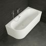 Baignoires - Baignoire semi-îlot Murale CAPRI 160 Droite L. 160 x l. 76 cm, SPALINA - SPALINA