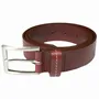 Leather goods - OSVALD burgundy leather belt - MONSIEUR CHARLI