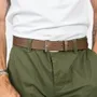 Leather goods - OSVALD taupe leather belt - MONSIEUR CHARLI