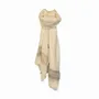 Scarves - ARCHIMEDE cream cotton scarf - MONSIEUR CHARLI