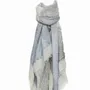 Scarves - ARTHUR blue cotton scarf - MONSIEUR CHARLI