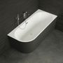 Baignoires - Baignoire semi-îlot Murale CAPRI 180 Droite L. 180 x l. 81 cm, SPALINA - SPALINA