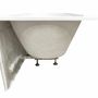 Baignoires - Baignoire semi-îlot Murale CAPRI 180 Droite L. 180 x l. 81 cm, SPALINA - SPALINA