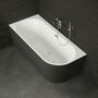 Baignoires - Baignoire semi-îlot Murale CAPRI 180 Gauche L. 180 x l. 81 cm, SPALINA - SPALINA