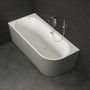 Baignoires - Baignoire semi-îlot Murale CAPRI 180 Gauche L. 180 x l. 81 cm, SPALINA - SPALINA