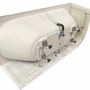 Baignoires - Baignoire semi-îlot Murale CAPRI 180 Gauche L. 180 x l. 81 cm, SPALINA - SPALINA