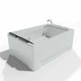Baignoires - Baignoire balnéo TONSAY DUO Jets 2 places L. 180 x l. 120 cm, SPALINA - SPALINA