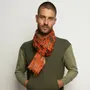 Scarves - FLORIAN orange cotton scarf - MONSIEUR CHARLI