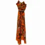 Scarves - FLORIAN orange cotton scarf - MONSIEUR CHARLI