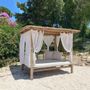 Lawn sofas - MADRAGUE - Gazebo, daybed, garden bed, relaxation area, shade - HONEYMOON