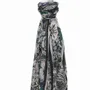 Scarves - GENZO duck blue cotton scarf - MONSIEUR CHARLI