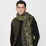 Foulards et écharpes - Chèche en laine mélangée GENZO olive - MONSIEUR CHARLI