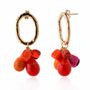 Bijoux - Boucles d'oreilles verre Murano plaqué or artisan Laleti Collection - CHAMA NAVARRO