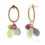 Bijoux - Boucles d'oreilles verre Murano plaqué or artisan Laleti Collection - CHAMA NAVARRO