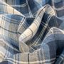 Foulards et écharpes - Écharpe écossaise en laine LAZARE bleu - MONSIEUR CHARLI
