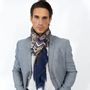 Scarves - ZAHIR printed wool blend scarf - MONSIEUR CHARLI