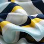 Foulards et écharpes - Foulard en viscose imprimé AUGUSTE bleu - MONSIEUR CHARLI