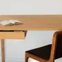 Desks - The Minimalist Modern Front Desk in Oak 120cm x 60cm oak - MOR