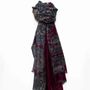 Scarves - GASTON blue wool scarf - MONSIEUR CHARLI