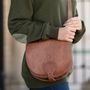 Petite maroquinerie - Grand sac de selle en cuir - BERBER LEATHER