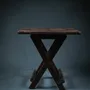 Decorative objects - Wooden and brass folding table from Ghana - QUINTESSENCE AFRICAINE