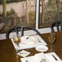 Placemats - Placemat - Evergreen | White on white linen - set of 2 - BLANK SPACE AMSTERDAM