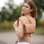 Leather goods - Small square leather saddle bag - BERBER LEATHER