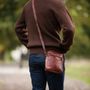 Leather goods - Men's leather shoulder bag - BERBER LEATHER