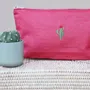 Clutches - Linen pochette | CACTUS - GIARDINO SEGRETO