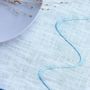 Table linen - Linen table runner | ONDA Blue - GIARDINO SEGRETO