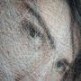 Cadeaux - Art textile / "Un Instant Inexprimé" / Portrait - ART NITKA