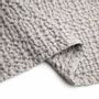 Throw blankets - Organic Cotton Knitted Throw Blanket. Gray - SOWL
