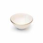 Platter and bowls - Bowls SUN. Portuguese ceramics. Ivory&Gold edging - SOWL