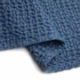 Throw blankets - Organic Cotton Knitted Throw Blanket. Dark Blue - SOWL