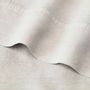 Bed linens - Premium Washed Linen Bed Set. Fitted Sheet. Ivory - SOWL