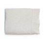 Bed linens - Premium Washed Linen Bed Set. Fitted Sheet. Ivory - SOWL