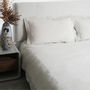 Bed linens - Premium Washed Linen Bed Set. Top Sheet. Ivory - SOWL