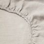 Bed linens - Premium Washed Linen Bed Set. Top Sheet. Ivory - SOWL