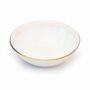 Plats et saladiers - Assiettes SUN. Céramiques portugaises. Ivoire avec bordure dorée - SOWL