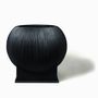 Garden accessories - Oversized Flat Blob Fiberglass Planter 'Black' by Tuleste Factory - TULESTE FACTORY