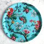 Trays - Round tray with island flowers - PARADISIO IMAGINARIUM