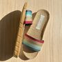 Loungewear - LES MAURICETTES by Gigi, ultra light lurex flip-flops - LES MAURICETTES